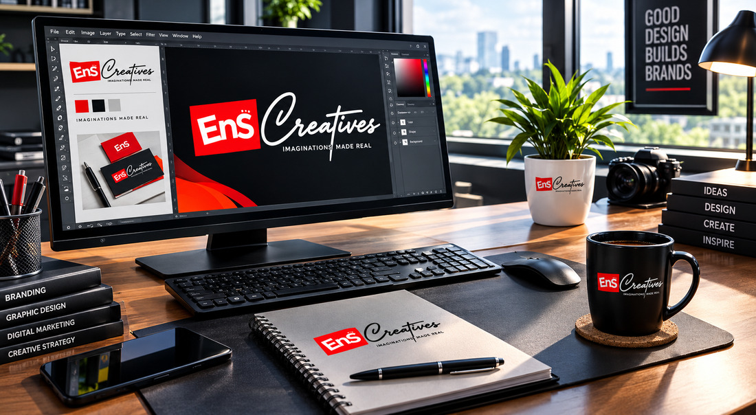 Branding on a laptop